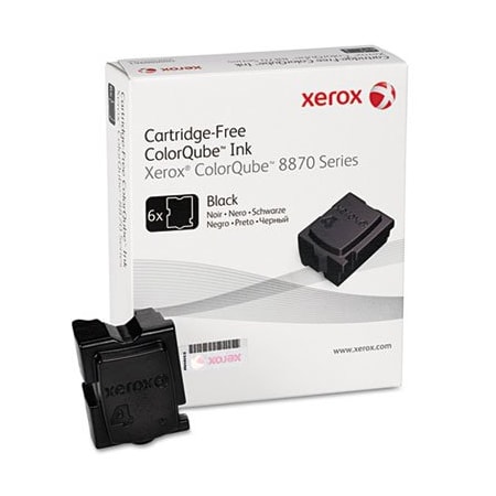 Xerox OEM SOLID INK STICK, 16,700 PAGE-YIELD, BLACK, 6PK 108R00953